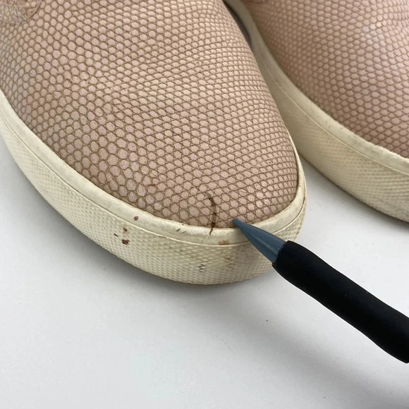 Vegan snakeskin faux leather Casual  business casual flat loafers slip on 7.5 - Picture 11 of 13